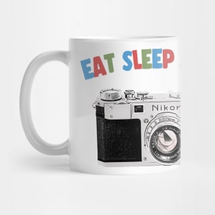 Eat Sleep Shoot / Camera Geek Gift Design Mug